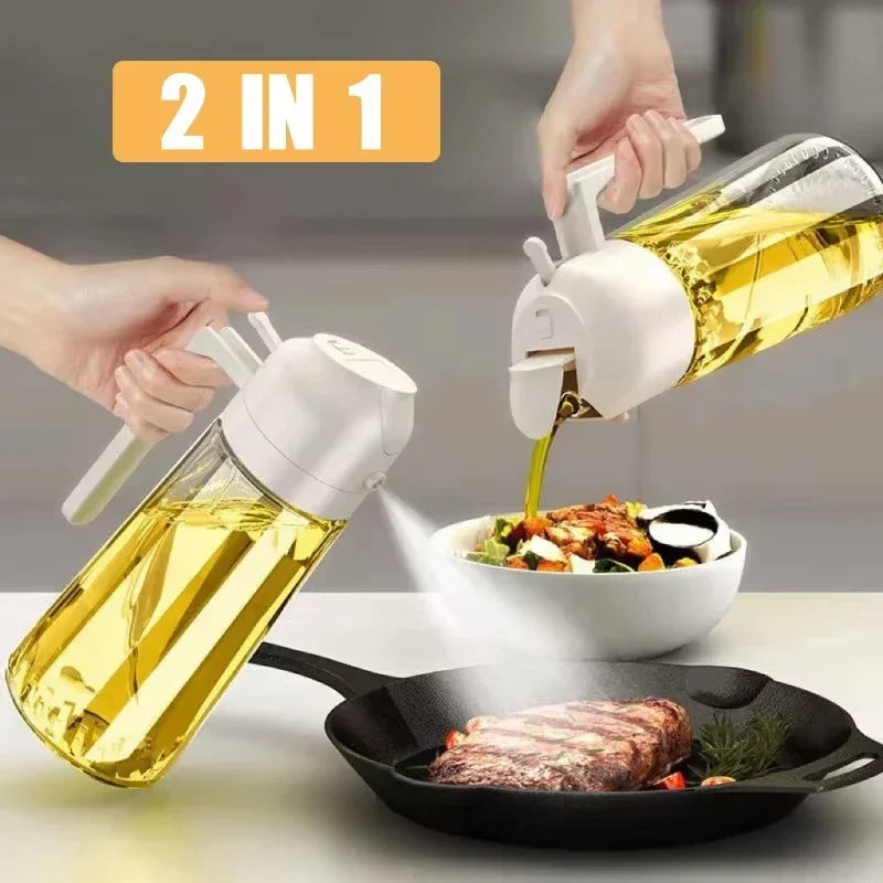 1-2PCS 2in1Cooking Oil Spray Tank
