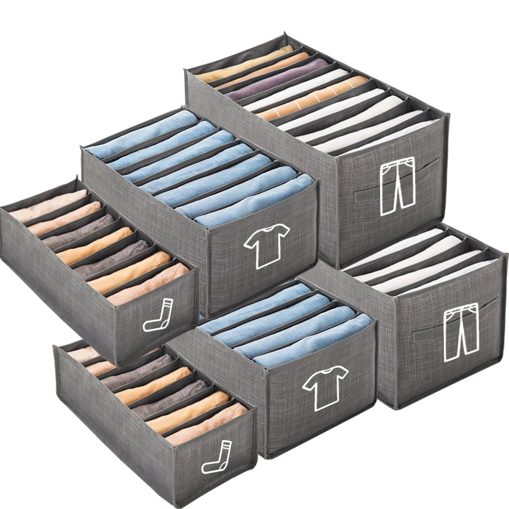 Clothes Organizer Foldable Clothing Jeans Storage