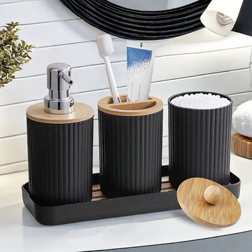 Bathroom Accessories Set Vanity Counter Soap Dispenser