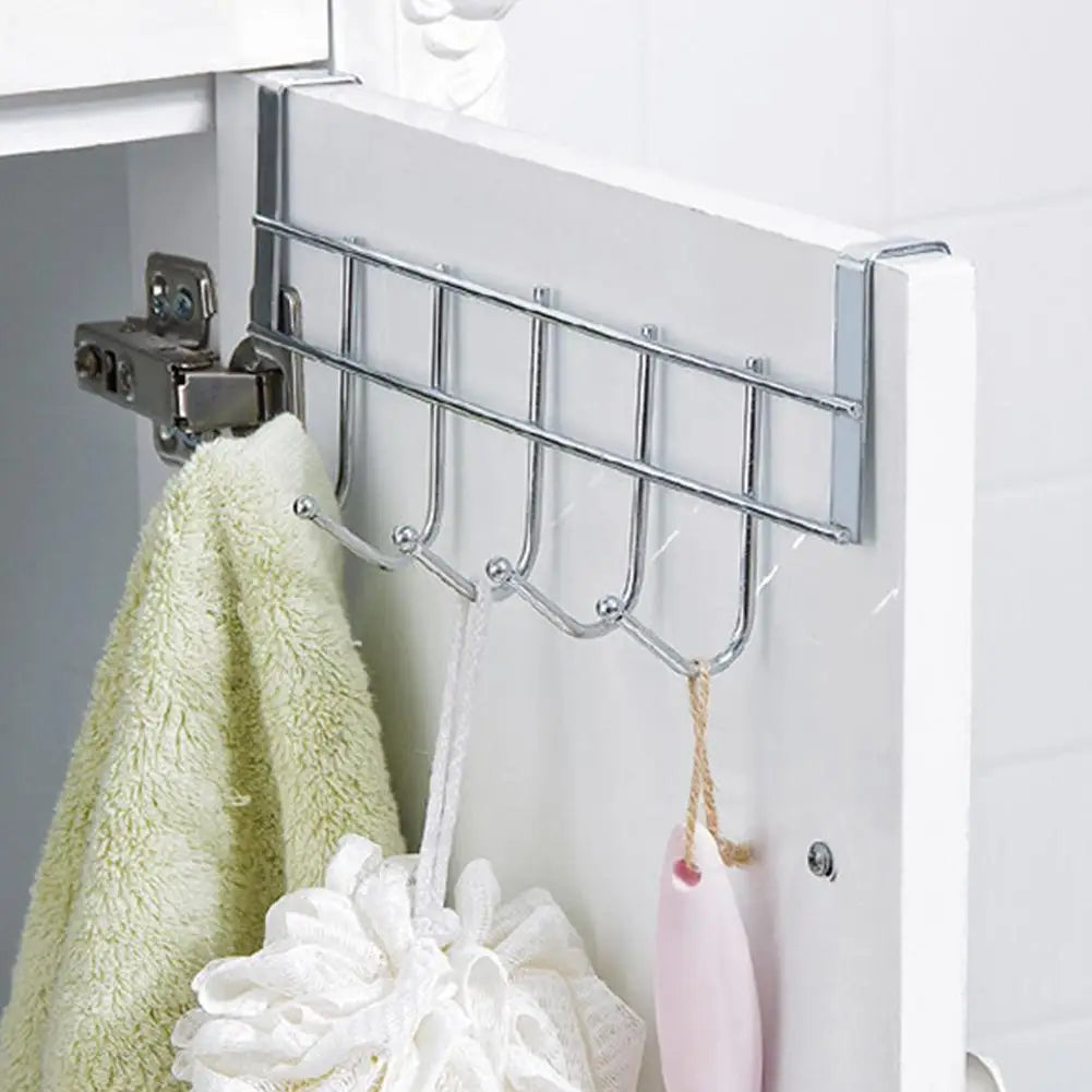 5 Hooks Home Bathroom Organizer Rack