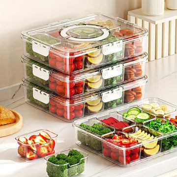 Divided Serving Tray with Lid , Food Storage Container