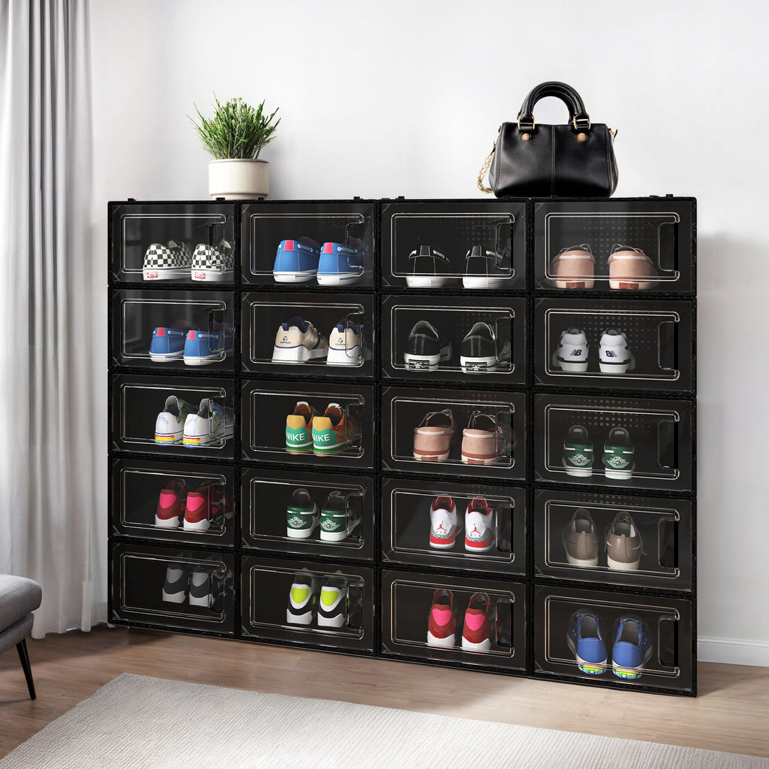 20 PCS Shoe Storage Organizers Box,